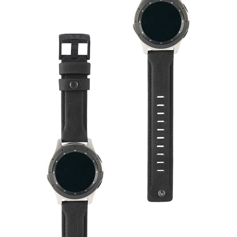 Gear Leather Strap - кожена (естествена кожа) каишка за Samsung Galaxy Watch 46mm (черен)