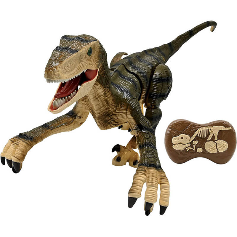 Raptor Control Velociraptor Remote Contol Robot Dinosaur - детски робот динозавър с дистанционно управление (зелен)