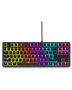 Геймърска механична клавиатура Spartan Gear Lochos 2 RGB TKL, Черна