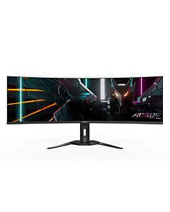 Гейминг монитор GIGABYTE AORUS CO49DQ 49" QD-OLED, DQHD (5120x1440), Curved 1800R, 144 Hz, 0.3ms, 10-bit