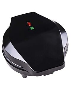 Гофретник Rosberg R51442GB, 1200W, Форми - сърца, Незалепващ, Черен