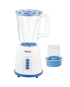 Блендер с мелничка Rosberg R51162B, 500W, 1.5 L, 2 скорости+пулс, Син/бял
