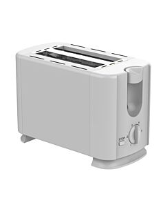 Тостер за хляб Rosberg R51440G, 700W, 2 филии, 6 нива, Ненагряваща се външна повърхност, Бял