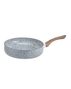 Тиган Oliver Voltz Siena OV51319J22D, 22 см, Дълбок, Мраморно покритие, Индукция, Сив