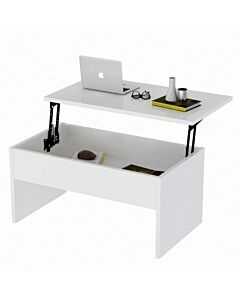 Холна маса Furny Home 756FRN2815, 90x52 см, Разгъваща се, Бял