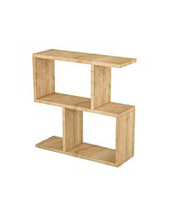 Конзола Kalune Design 854KLN2804, 60х60 см, 3 нива, Меламиново покритие, Кафяв