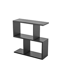 Конзола Kalune Design 854KLN2805, 60х60 см, 3 нива, Меламиново покритие, Черен