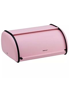 Кутия за хляб Kinghoff KH 1756, 36 см, Лека и здрава конструкция, Розов, Стомана
