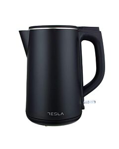 Електрическа кана Tesla KT301BX, 2200W, 1.5 литра, Скрит нагревател, Strix Control, Светлинен индикатор, Черен