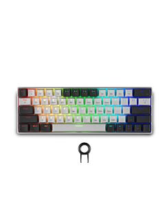 Геймърска безжична клавиатура Spartan Gear Pegasus 2 RGB White/Grey