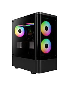 Gamdias кутия Case ATX - TALOS E3 CG - 3 x 120 mm A-RGB, Curved Glass