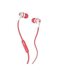 Skullcandy Inkd 2.0 Riot Mic - слушалки с микрофон за iPhone и мобилни телефони (бял-оранжев)