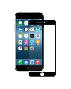 Eiger 3D Glass Case Friendly Curved Tempered Glass - калено стъклено защитно покритие с извити ръбове за целия дисплея на iPhone 8 Plus, iPhone 7 Plus (черен-прозрачен)