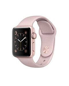 Apple Sport Band S/M & M/L - оригинална силиконова каишка за Apple Watch 38мм, 40мм (бледа роза) (Apple Box)