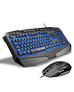 Tecknet Gaming Combo X701 - комплект геймърска клавиатура и мишка с LED подсветка (за PC)