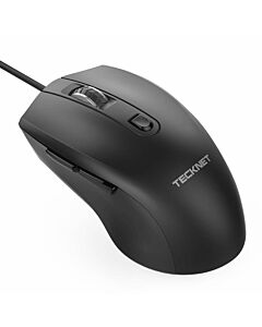 TeckNet UM017 Alpha S3 Wired Mouse - ергономична жична мишка (черна)