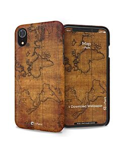 iPaint Map HC Case - дизайнерски поликарбонатов кейс за iPhone XR