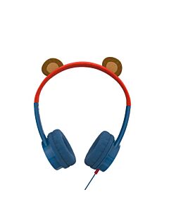 iFrogz Little Rockers Costume Kids Bear On-Ear Headphones - слушалки подходящи за деца за мобилни устройства (син)