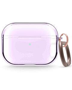 Elago Airpods Pro TPU Hang Case - силиконов калъф с карабинер за Apple Airpods Pro (лилав)