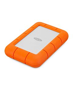 Lacie Rugged Mini USB-C 5TB USB 3.1 (USB-C + USB 3.0) - удароустойчив външен хард диск с USB-C порт (оранжев)