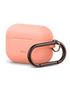Elago Airpods Original Hang Silicone Case - силиконов калъф с карабинер за Apple Airpods Pro (оранжев)