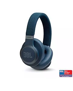 JBL Live 650BTNC - безжични Bluetooth слушалки с гласово управление за мобилни устройства (син)