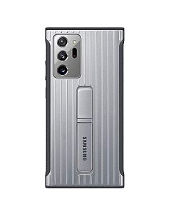 Samsung Protective Standing Cover EF-RN985CSEGEU - оригинален удароустойчив хибриден кейс с поставка за Samsung Galaxy Note 20 Ultra (сребрист)