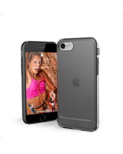 Urban Armor Gear Lucent Case - удароустойчив силиконов калъф за iPhone SE (2020), iPhone 8, iPhone 7 (сив-прозрачен)