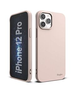 Ringke Air S Case - силиконов (TPU) калъф за iPhone 12, iPhone 12 Pro (розов)