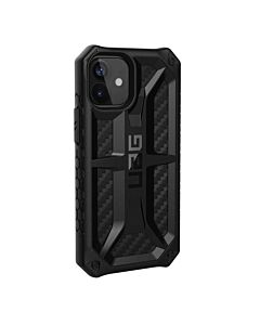 Urban Armor Gear Monarch Case - удароустойчив хибриден кейс за iPhone 12 Mini (черен-карбон)