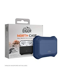Eiger North AirPods Pro Protective Case - удароустойчив силиконов калъф за Apple Airpods Pro (тъмносин)