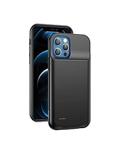 USAMS CD157 Battery Case 3500mAh - удароустойчив кейс с вградена батерия за iPhone 12 (черен)