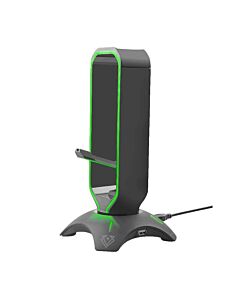 Vertux Gaming Extent Mouse Bungee With Headphone Stand And USB Hub - мултифункционална поставка за слушалки с USB изходи (черен)
