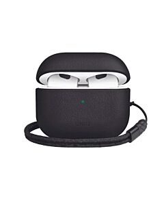 Uniq Terra Genuine Leather Case - кожен кейс (естествена кожа) за Apple AirPods 3 (черен)
