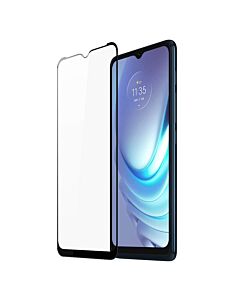 Dux Ducis 9D Case Friendly Full Coveraged Tempered Glass - калено стъклено защитно покритие за целия дисплей на Motorola Moto G50 (черен-прозрачен)
