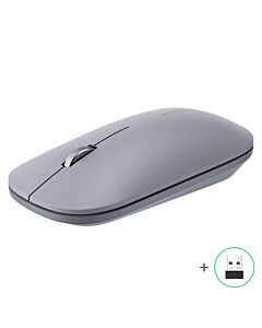Ugreen Silent Wireless Mouse 2.4G - ергономична безжична мишка (за Mac и PC) (сив)