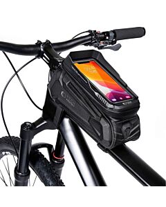Tech-Protect XT5 Waterproof Bicycle Bag 1.2L - универсален удароустойчив калъф за рамката на колело (черен)