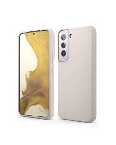 Elago Soft Silicone Case - силиконов (TPU) калъф за Samsung Galaxy S22 (бежов)