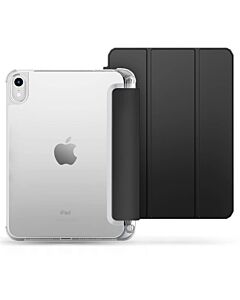 Tech-Protect SC Pen Hybrid Case - кожен кейс и поставка за iPad 10 (2022) (черен-прозрачен)