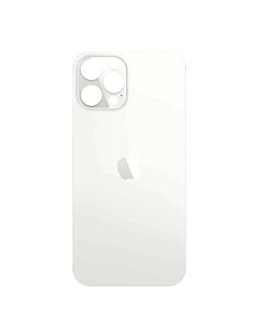 OEM iPhone 12 Pro Max Backcover Glass - резервен заден стъклен капак за iPhone 12 Pro Max (сребрист)