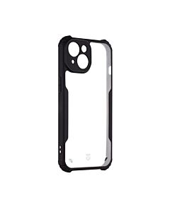 Tactical Quantum Stealth Hybrid Case - хибриден удароустойчив кейс за iPhone 15 (черен-прозрачен)
