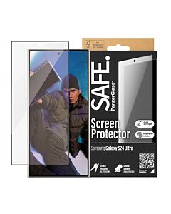 PanzerGlass Safe Tempered Glass Screen Protector 5D - стъклено защитно покритие за целия дисплей на на Samsung Galaxy S24 Ultra (черен-прозрачен)