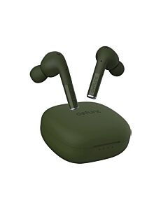 Defunc True Entertainment TWS Earphones - безжични блутут слушалки с кейс за мобилни устройства (зелен)