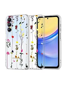 Tech-Protect FlexAir Plus Garden Floral Case - силиконов (TPU) калъф за Samsung Galaxy A55 5G (прозрачен)
