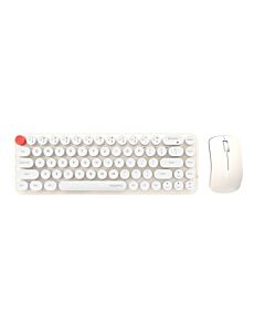 MOFII Bean Wireless Keyboard and Mouse Set 2.4 GHz- комплект безжични клавиатура и мишка (бял-бежов)