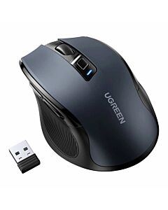 Ugreen MU006 2.4G Wireless and Bluetooth Mouse - ергономична безжична блутут мишка (за PC и Mac) (черен)
