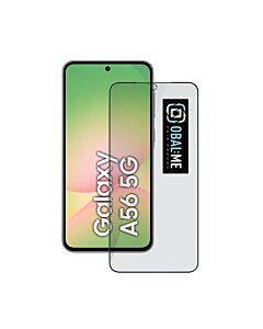 OBALME Privacy 5D Tempered Glass Screen Protector - калено стъклено защитно покритие с определен ъгъл на виждане за дисплея на Samsung Galaxy A56 5G (черен-прозрачен)