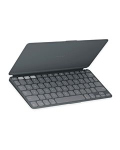 Logitech Keys-To-Go 2 Ultrathin Bluetooth Keyboard UK - безжична клавиатура за iPad, iPhone и Mac компютри (тъмносив)