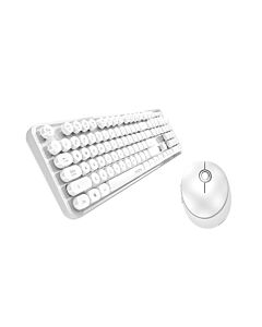 MOFII Sweet Wireless Keyboard and Mouse Set 2.4 GHz- комплект безжични клавиатура и мишка (бял)