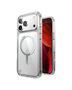 Удароустойчив хибриден кейс с Magsafe за iPhone 17 Pro Max - Speck Presidio Perfect Clear MagSafe Case (прозрачен-сребрист)